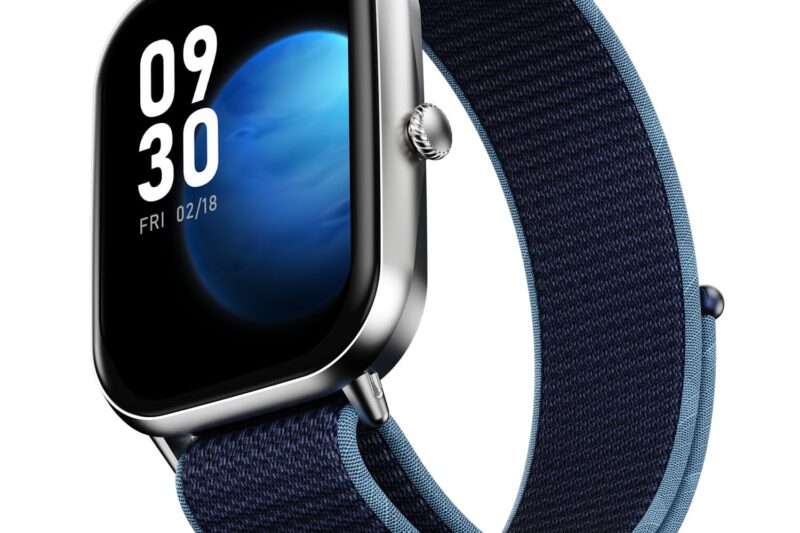 Fire-Boltt Ninja Call Pro Max Nyluxe Smart Watch 2.01″ with Bluetooth Calling, Voice Assistance, SpO2 & Heart Rate Monitor, 120+ Sports Modes, IP67 Waterproof, Smart Watch for Men & Women – Cyan