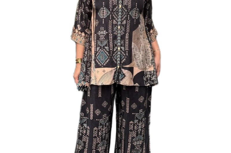Vishudh Women’s Co-ord Set | Trendy Matching Set for Casual & Chic Looks | Stylish Top & Bottom Co-ord for Women