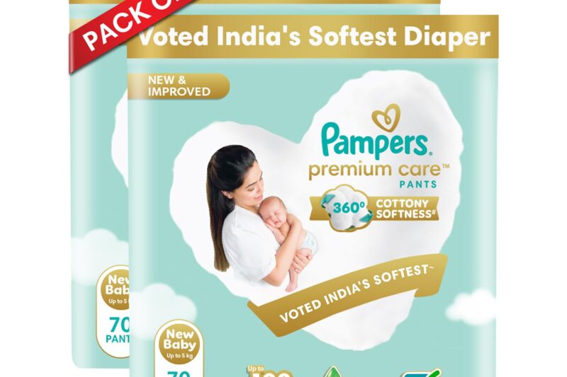 Buy Pampers Premium Care Pant Style Baby Diapers, Newborn/X-Small (NB/XS), 70 Count, 4-6kg, All-in-1 with 360 Cottony Softness Diapers (Pack of 2) Online at Low Prices in India – Amazon.in