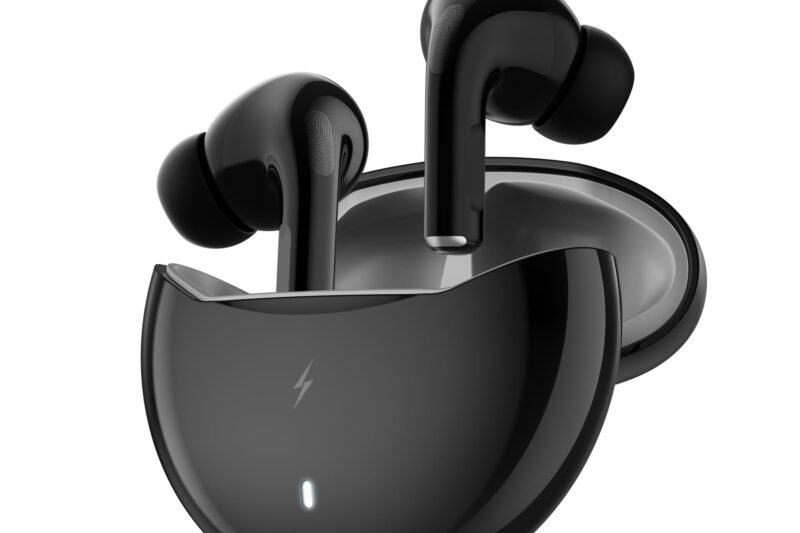 Fire-Boltt Aero TWS Earbuds Custom EQ, Wireless Bluetooth 5.4, Music & App Support, 50H Playtime, Fast Charging Case, 50ms Low Latency for Gaming, Touch Controls, IPX4 Waterproof, Clear Calls – Black