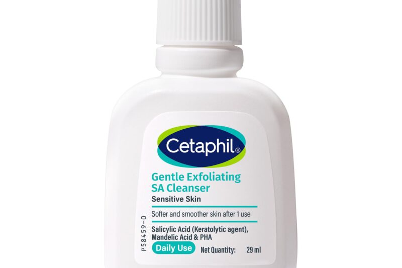 Cetaphil Gentle Exfoliating SA Cleanser 29ml | Daily Foaming Face Wash with Salicylic Acid, Mandelic Acid & Gluconolactone | Smooth, Even Skin | For Sensitive & Acne-Prone Skin