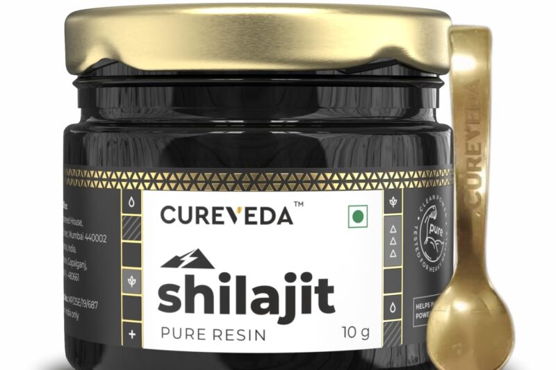 Cureveda Himalayan Shilajit For Men – Resin | 98% Fulvic Acid For Energy, Endurance & Vitality | 100% Ayurvedic (10 gm)