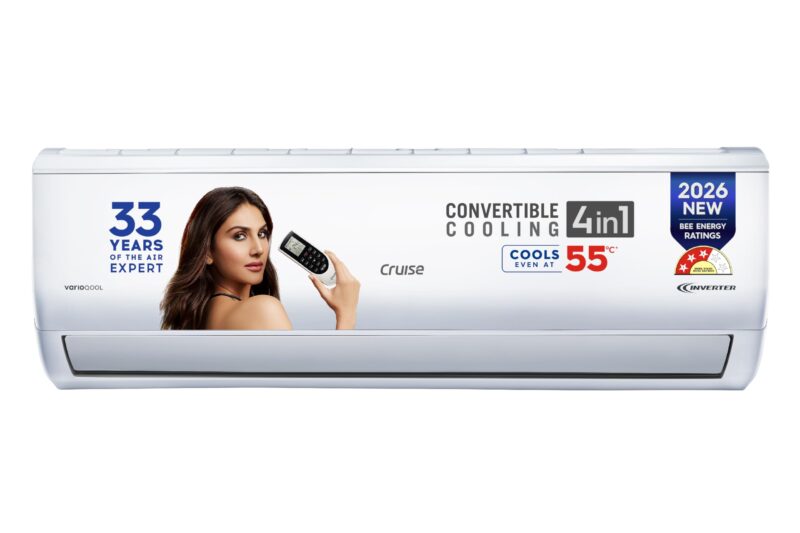 Cruise 1.5 Ton 3 Star Inverter Split AC with 7-Stage Air Filtration (2026 Model, Copper, Convertible 4-in-1, Fast Cooling, PM 2.5 Filter, Anti-Rust Tech, New BEE Rated, CWCVBM-VQ3D173, White)
