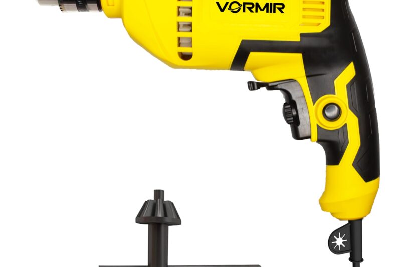 VORMIR Electric Drill, 400W, 2800 RPM, 10mm Chuck, Variable Speed, Forward/Reverse for Wood & Metal – 6 months warranty