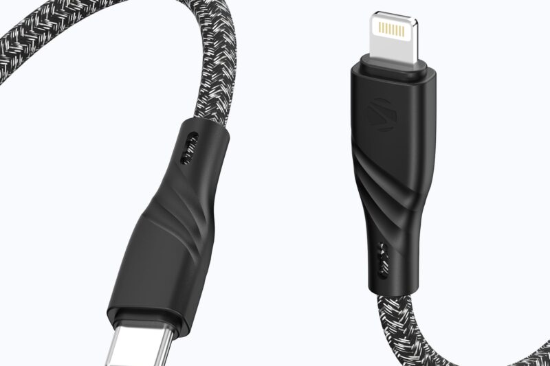 Zebronics Type-C to Lightning Fast Charging Cable, 27W PD Rapid Charging, Charge & Sync Support, Braided Tangle-Free Design, 1.5 Meter Length, Compatible with Type-C PD Adapters (TL300, Black+White) – Buy Zebronics Type-C to Lightning Fast Charging Cable, 27W PD Rapid Charging, Charge & Sync Support, Braided Tangle-Free Design, 1.5 Meter Length, Compatible with Type-C PD Adapters (TL300, Black+White) Online at Low Price in India – Amazon.in
